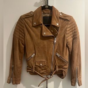 All Saints Suede Moto Jacket